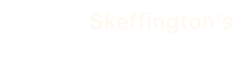 Skeffington's Formal Wear Logo on dark background