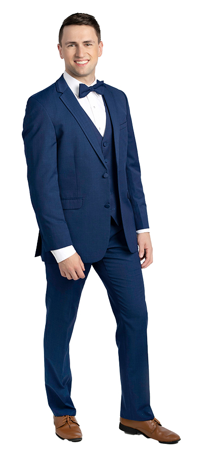 Front view of the Cobalt Blue Tuxedo