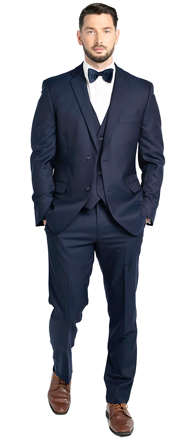 Front view of the Collin Navy Suit