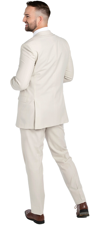 Dominic-Cream-Suit-134-34c - Skeffingtons Formal Wear Back view of the Dominic Cream Suit