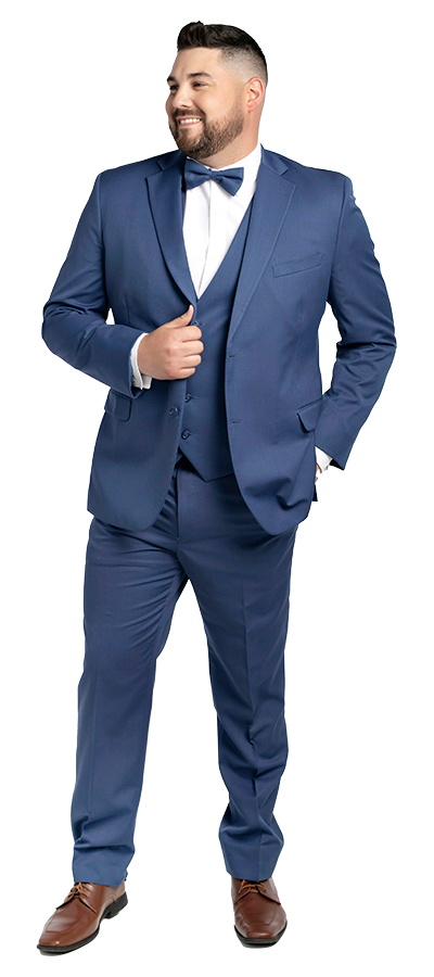 Fox-Blue-108-35c - Skeffingtons Formal Wear Front view of the Fox Blue Tuxedo