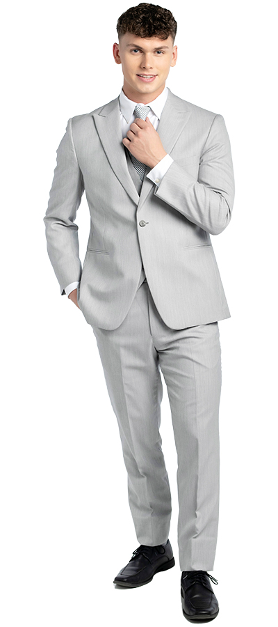 Griffin-Grey-Suit-136-3c - Skeffingtons Formal Wear Front view of the Griffin Grey Suit