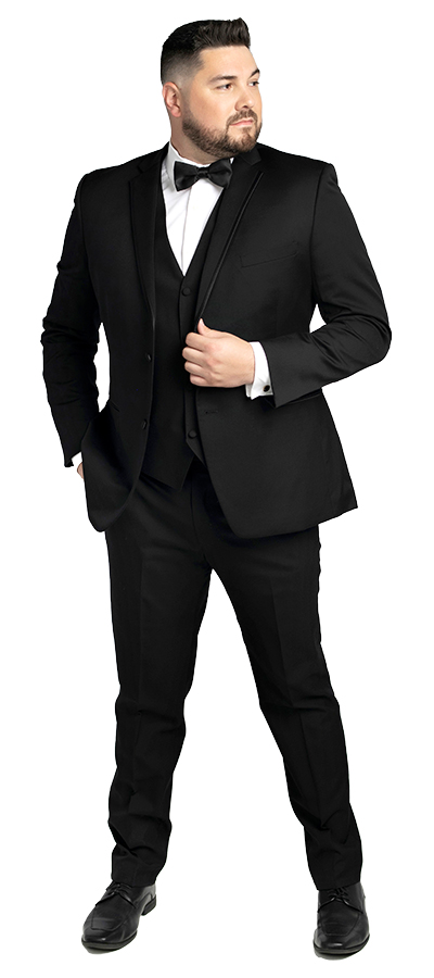 Rocco-Black-Suit-130-3c - Skeffingtons Formal Wear Front view of the Rocco Black Suit