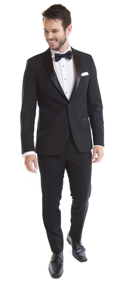 one-button-black-notch-tuxedo-for-purchase-2a - Skeffingtons Formal Wear Front view of the one button black notch Tuxedo
