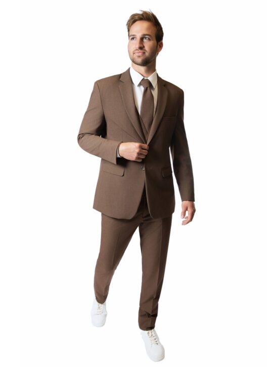 Cocoa Brown Notch Lapel Suit - Skeffingtons Formal Wear