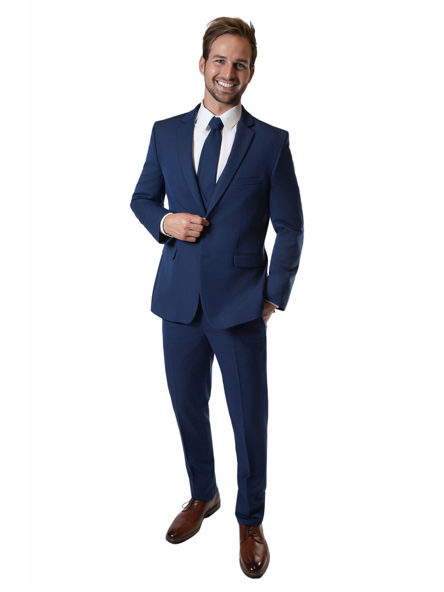 Indigo Notch Lapel Suit 3 - Skeffingtons Formal Wear