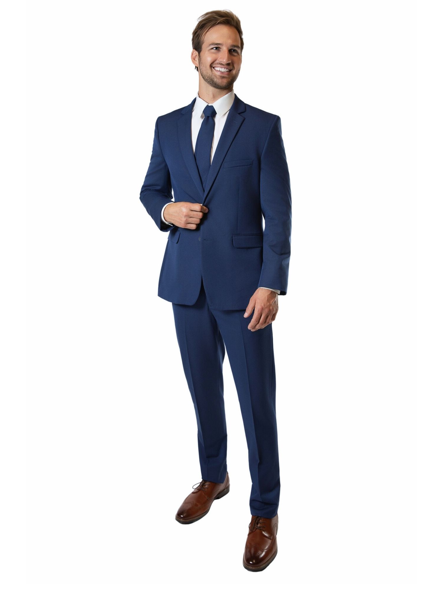 Indigo Notch Lapel Suit - Skeffingtons Formal Wear