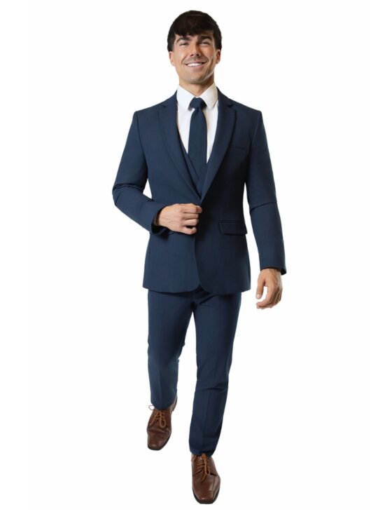 Navy Notch Lapel Suit 2 - Skeffingtons Formal Wear