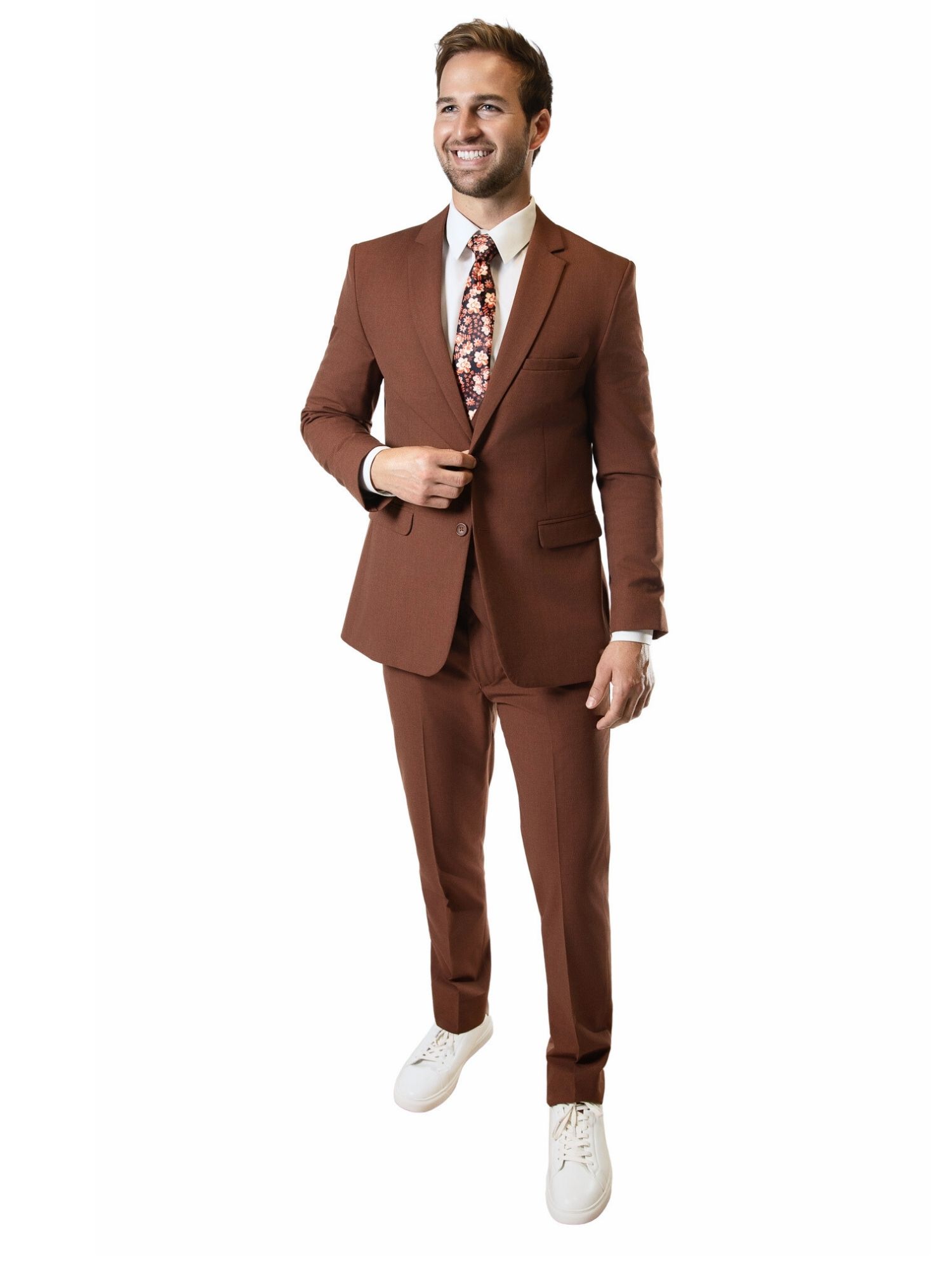 Rust Notch Lapel Suit 3 - Skeffingtons Formal Wear